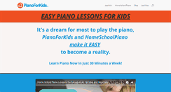 Desktop Screenshot of pianoforkids.com