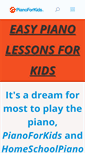 Mobile Screenshot of pianoforkids.com